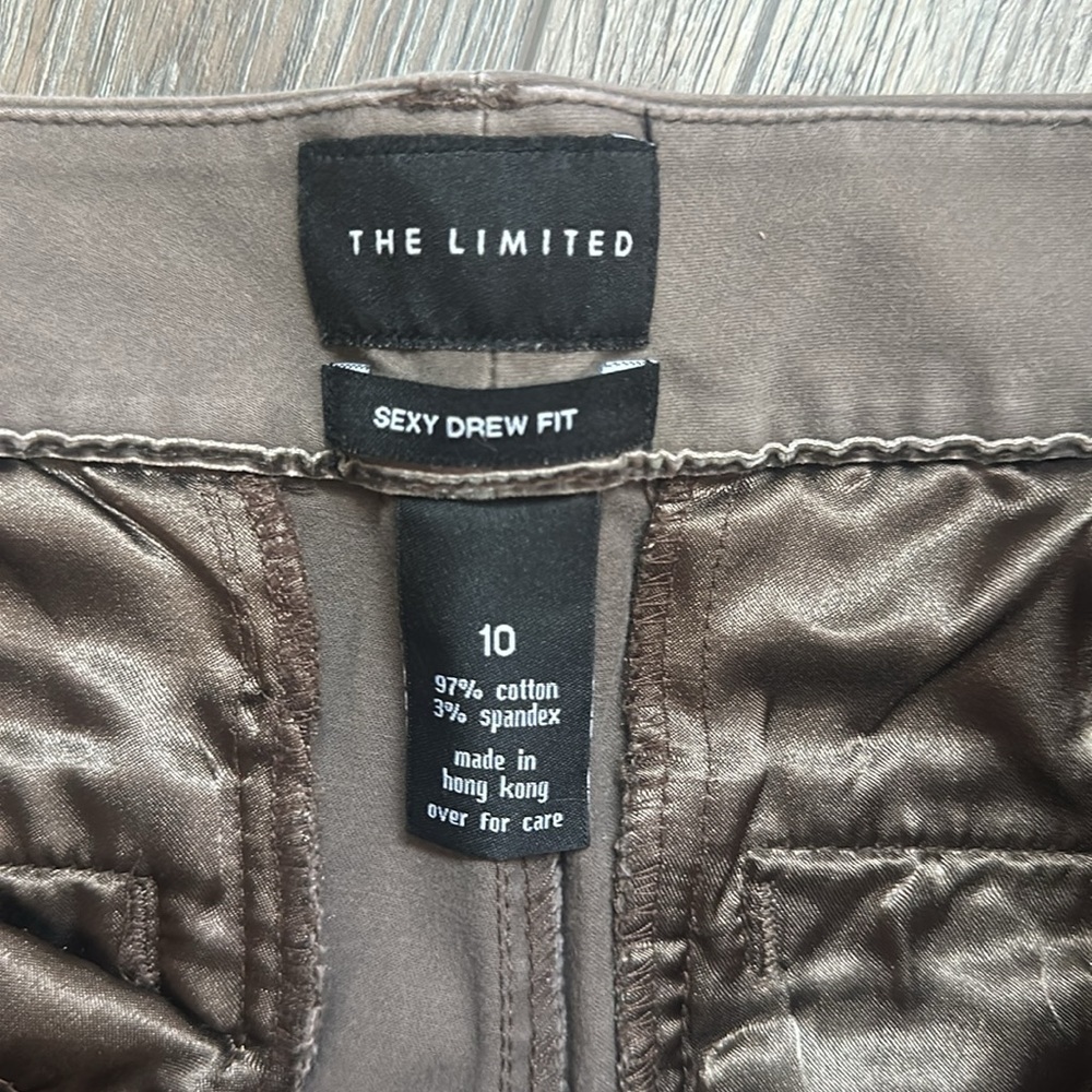 The Limited pants Sexy Drew Fit size 10 tan career comfort - Picture 5 of 8